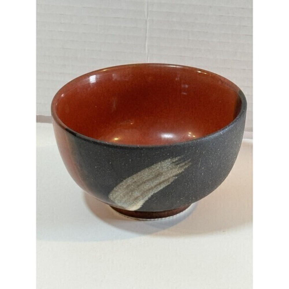 Vintage Japanese Ceramic Tea Bowl Chawan Earth Tones
